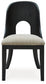 Rowanbeck - Gray / Black - Dining Upholstered Side Chair (Set of 2)