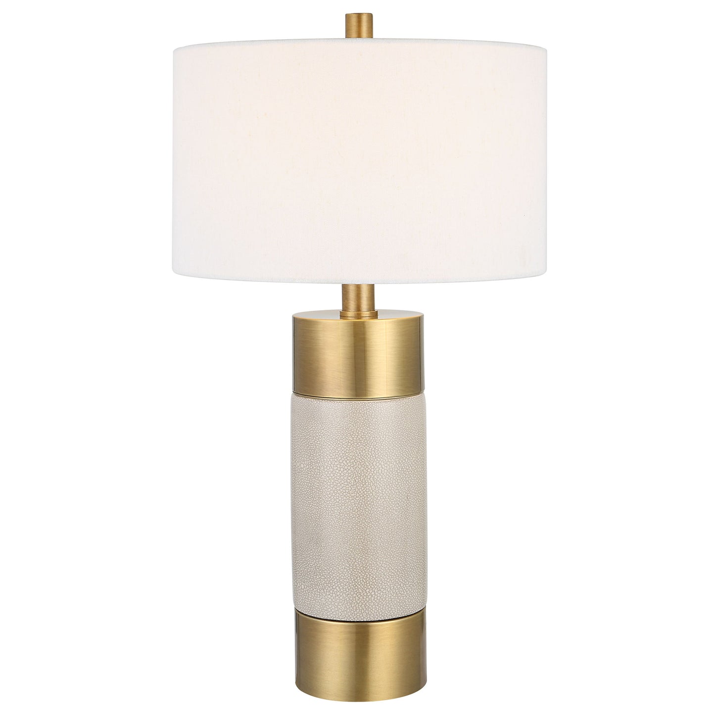 Adelia - Ivory & Brass Table Lamp