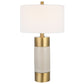 Adelia - Ivory & Brass Table Lamp