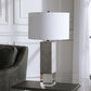 Cordata - Modern Lodge Table Lamp - Pearl Silver