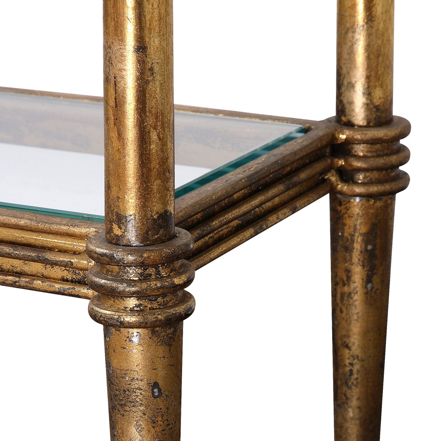 Elenio - Glass Console Table - Gold