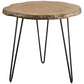 Runay - Wood Slab Side Table - Light Brown