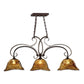 Vetraio - 3 Light Kitchen Island Light - Bronze