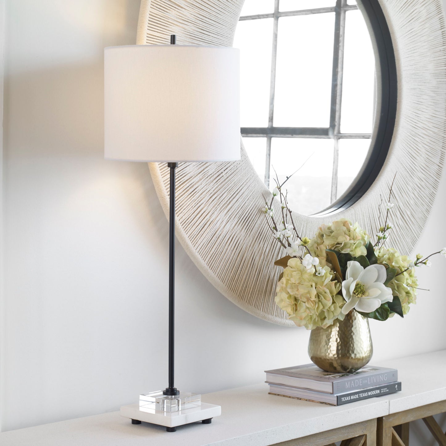 Ciara - Sleek Buffet Lamp - Black