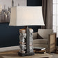 Kodiak - Stacked Stone Lamp - Beige & Dark Gray