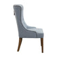 Rioni - Tufted Wing Chair - Blue