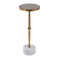 Miriam - Round Accent Table - Gold