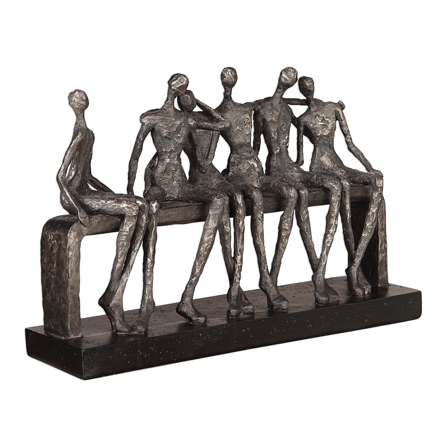 Camaraderie - Figurine - Aged Silver