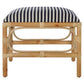 Laguna - Small Striped Bench - Light Brown