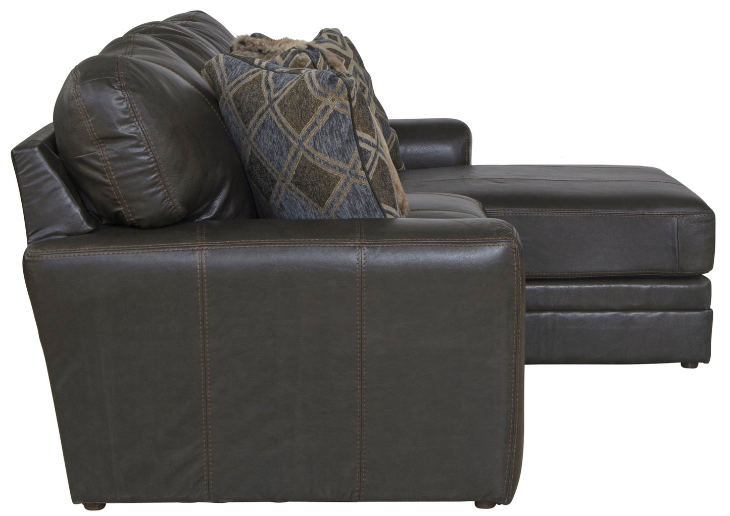 Denali - Italian Leather Match Sectional