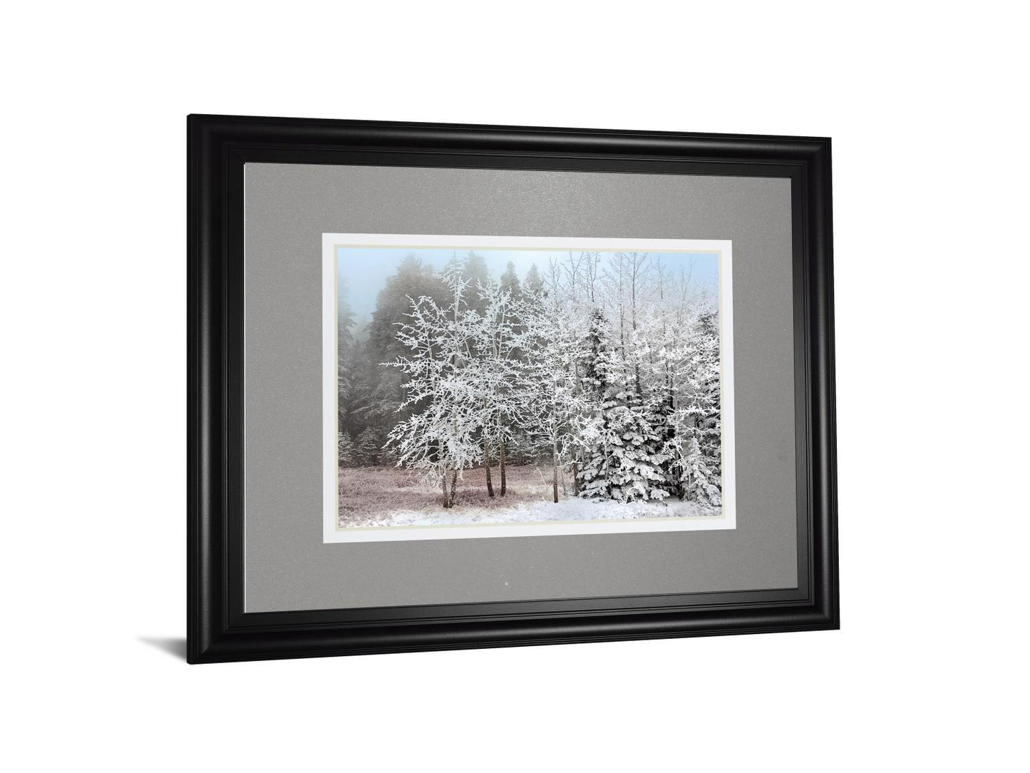 Frosty Morning By Mike Jone - Framed Print Wall Art - White