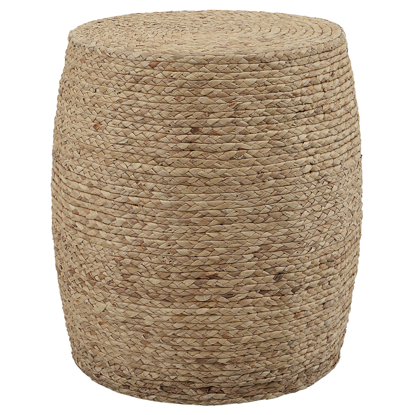 Resort - Straw Accent Stool - Light Brown