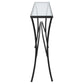 Alayna - Metal & Glass Console Table - Black