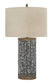 Dayo - Gray / Gold Finish - Metal Table Lamp