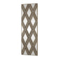 Tahira - Geometric Argyle Pattern Wall Mirror - Light Brown