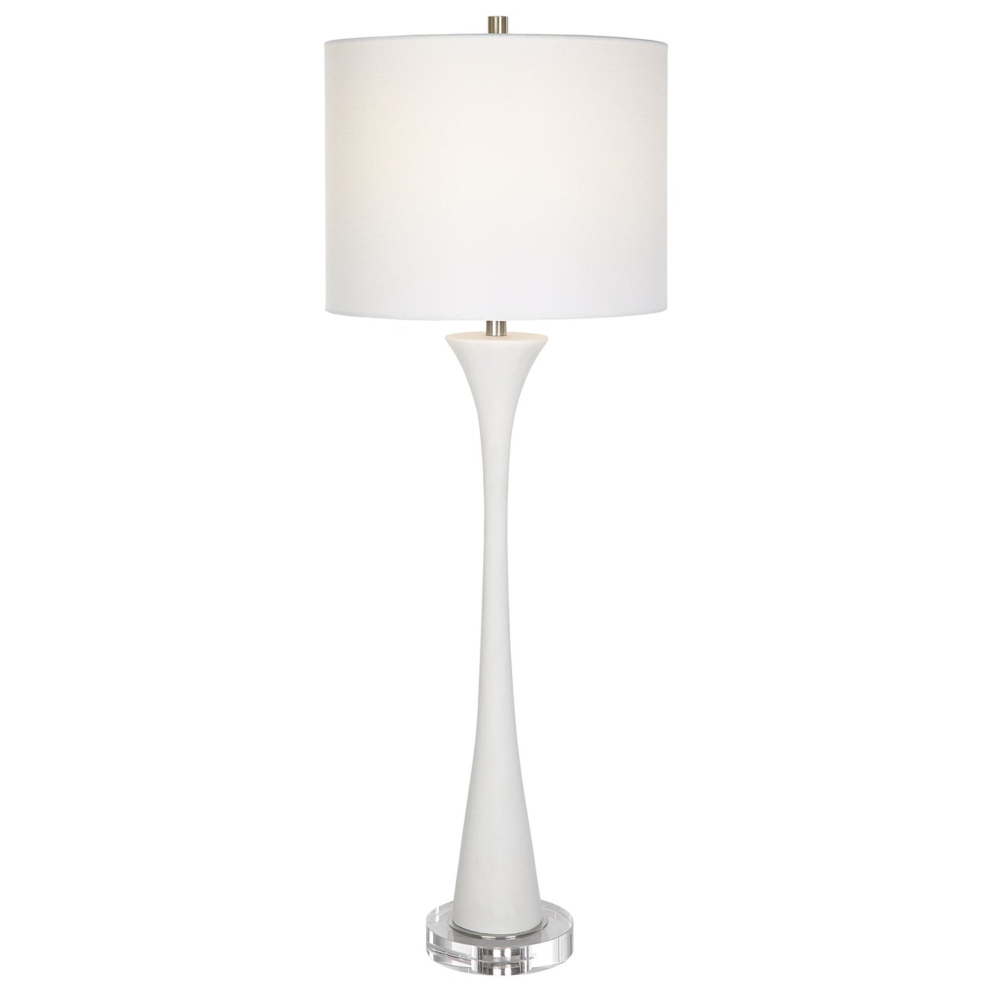 Fountain - Marble Buffet Lamp - White