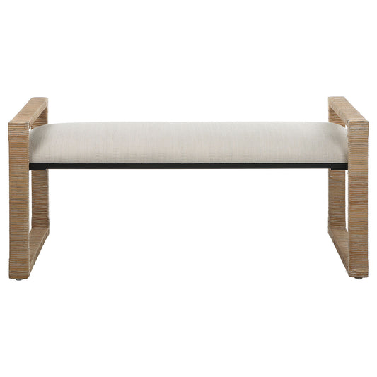 Areca - Coastal Rattan Bench