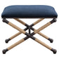 Firth - Small Fabric Bench - Navy