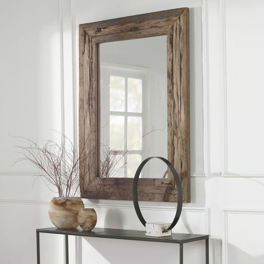 Rennick - Wood Mirror - Dark Brown