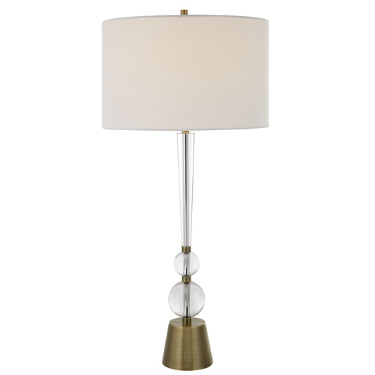 Annily - Crystal Table Lamp - Brass