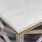 Catali - Stone Coffee Table - White & Light Brown