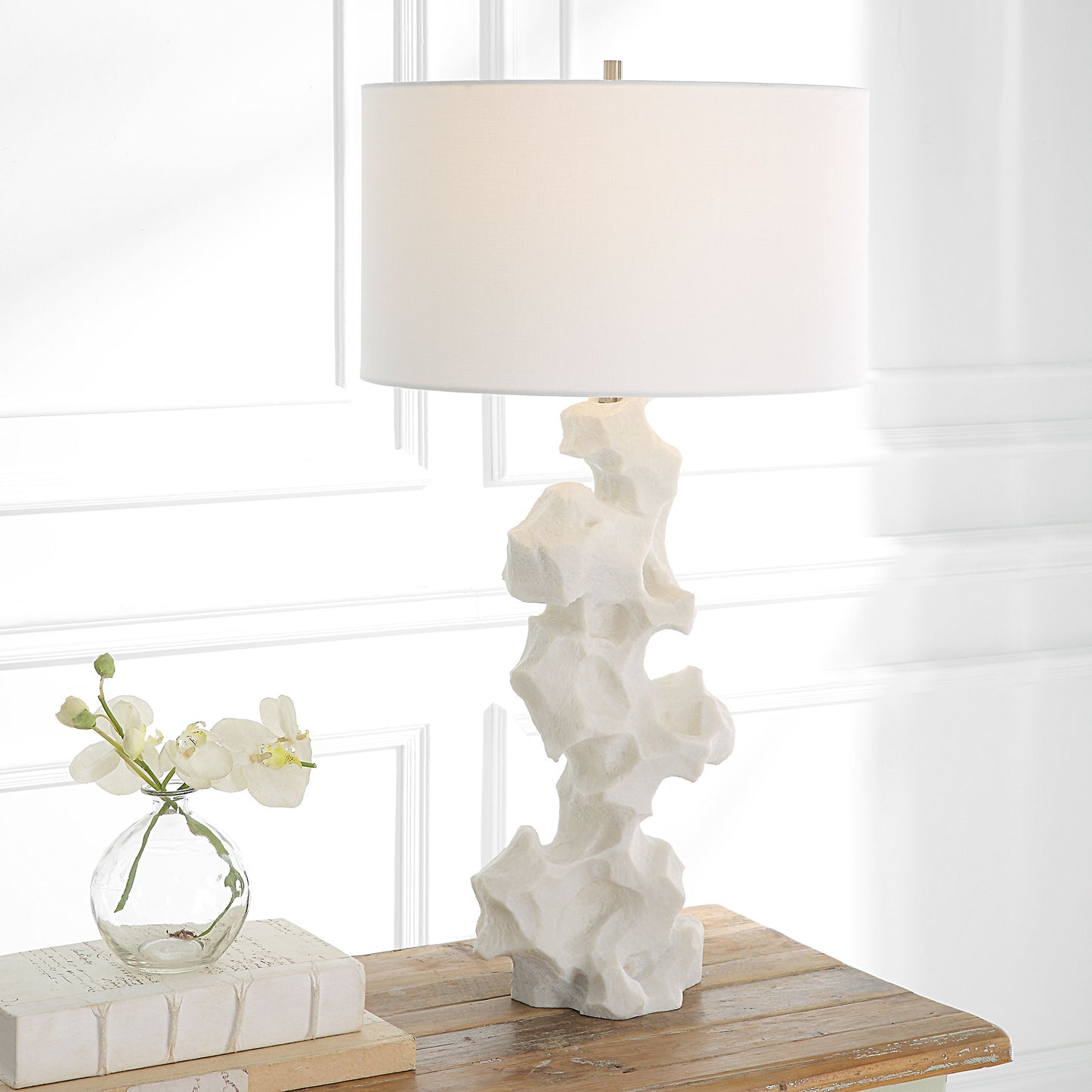 Remnant - White Marble Table Lamp