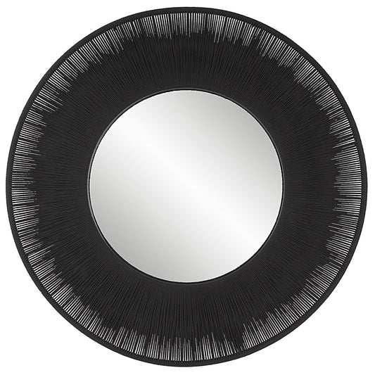 Sailor's Knot - Round Mirror - Black