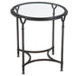 Samson - Glass Side Table - Black