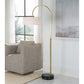 Huxford - Brass Arch Floor Lamp