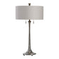 Aliso - Cast Iron Lamp - Pearl Silver