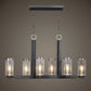 Jarsdel - 6 Light Industrial Island Light - Black