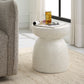 Inhale - Cast Accent Table - White