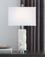 Malise - White - Alabaster Table Lamp