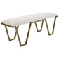 Farrah - Geometric Bench - White