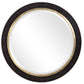 Nayla - Tiled Round Mirror - Black