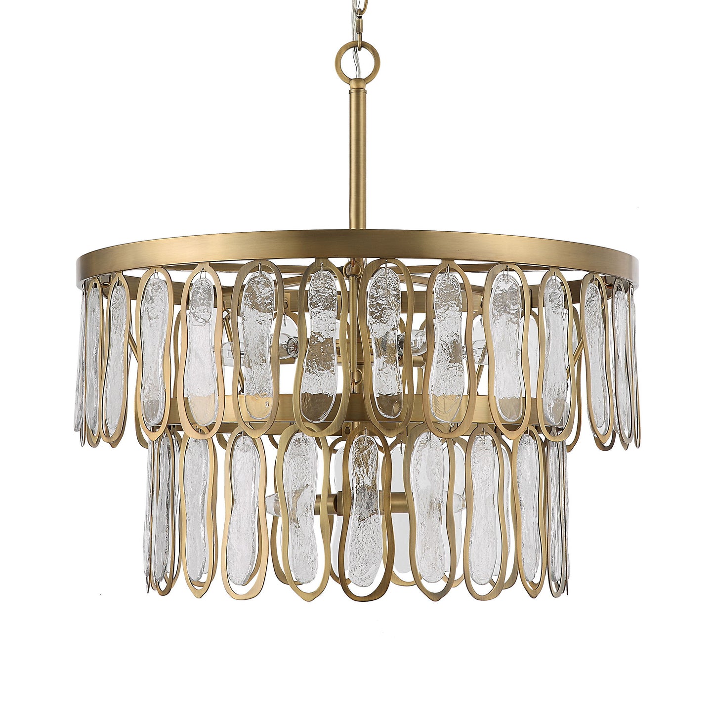 Aurelie - 9 Light Round Pendant - Brass