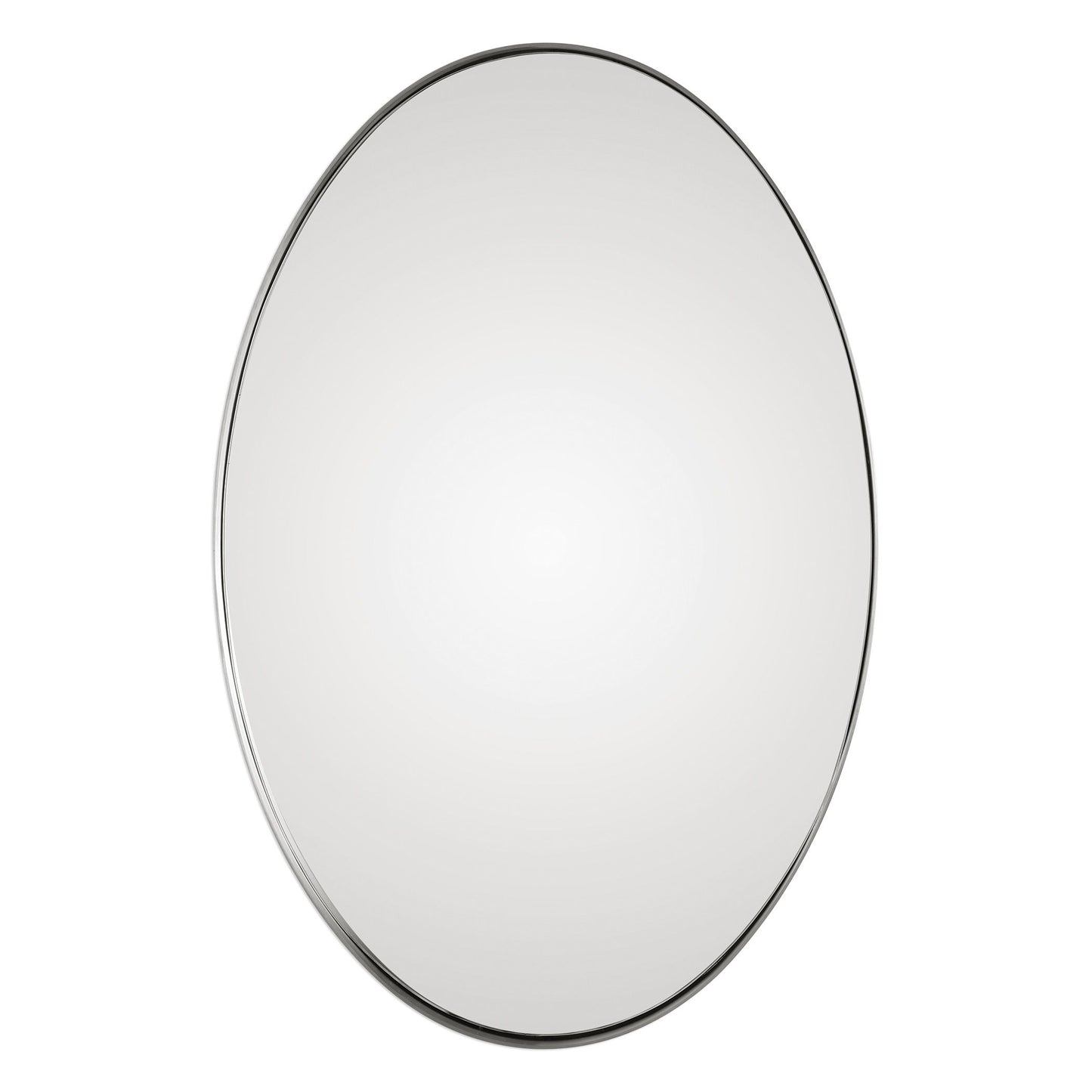 Pursley - Oval Mirror - Brushed Nickel