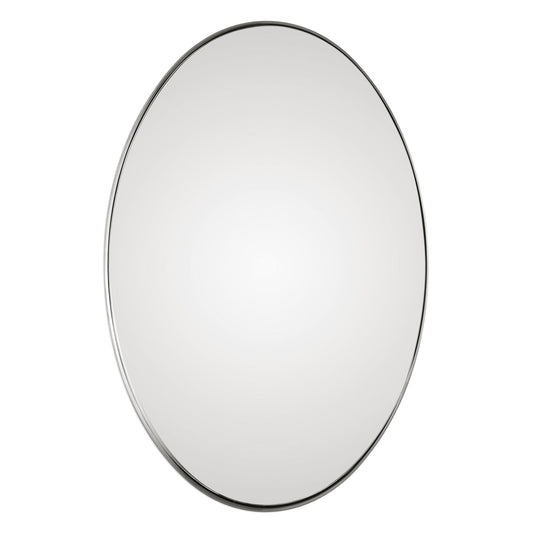 Pursley - Oval Mirror - Brushed Nickel