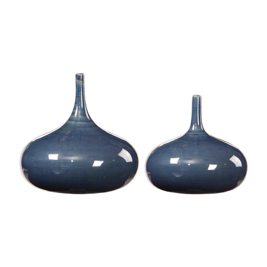 Zayan - Vases (Set of 2) - Blue