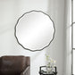 Aneta - Round Mirror - Black