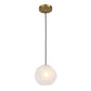 Geodesic - 1 Light Mini Pendant - White