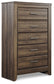 Juararo - Dark Brown - Five Drawer Chest