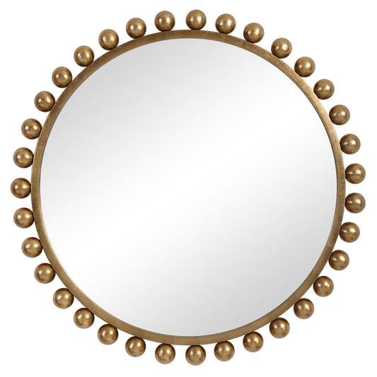 Cyra - Round Mirror - Gold