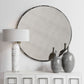 Junius - Round Mirror - Antique White