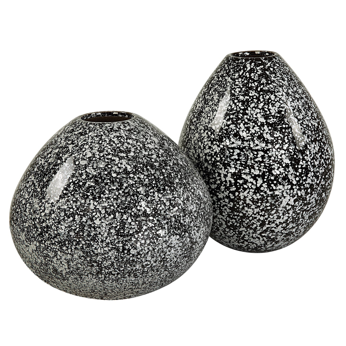 Cosmic - Black & White Vases (Set of 2) - Black