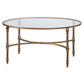 Vitya - Glass Coffee Table - Gold