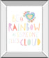 Lets Chase Rainbows II By Jenaya Jackson - Mirror Framed Print Wall Art - White