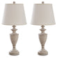 Dorcher - Antique Gray - Metal Table Lamp (Set of 2)