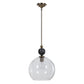 Mendota - 1 Light Glass Pendant - Pearl Silver