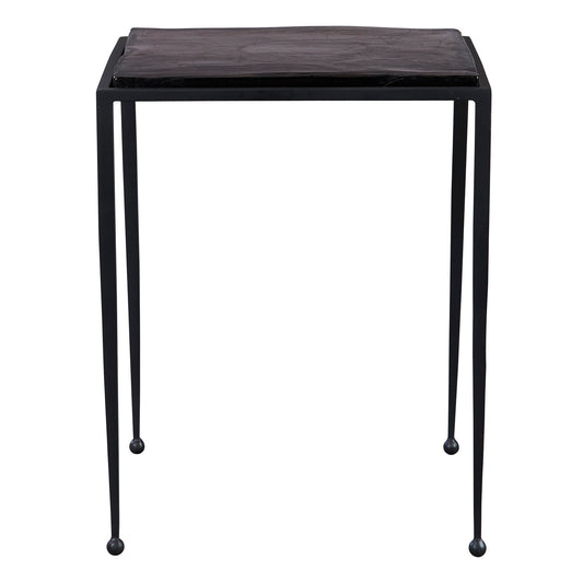 Wavelet - Iron Side Table - Black